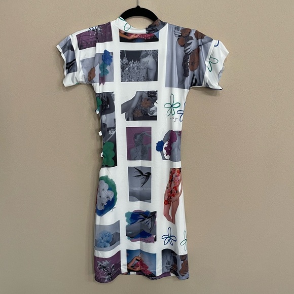 With Jean Lovers Dress Graphic Print with Cutout Detail - Picture 5 of 5